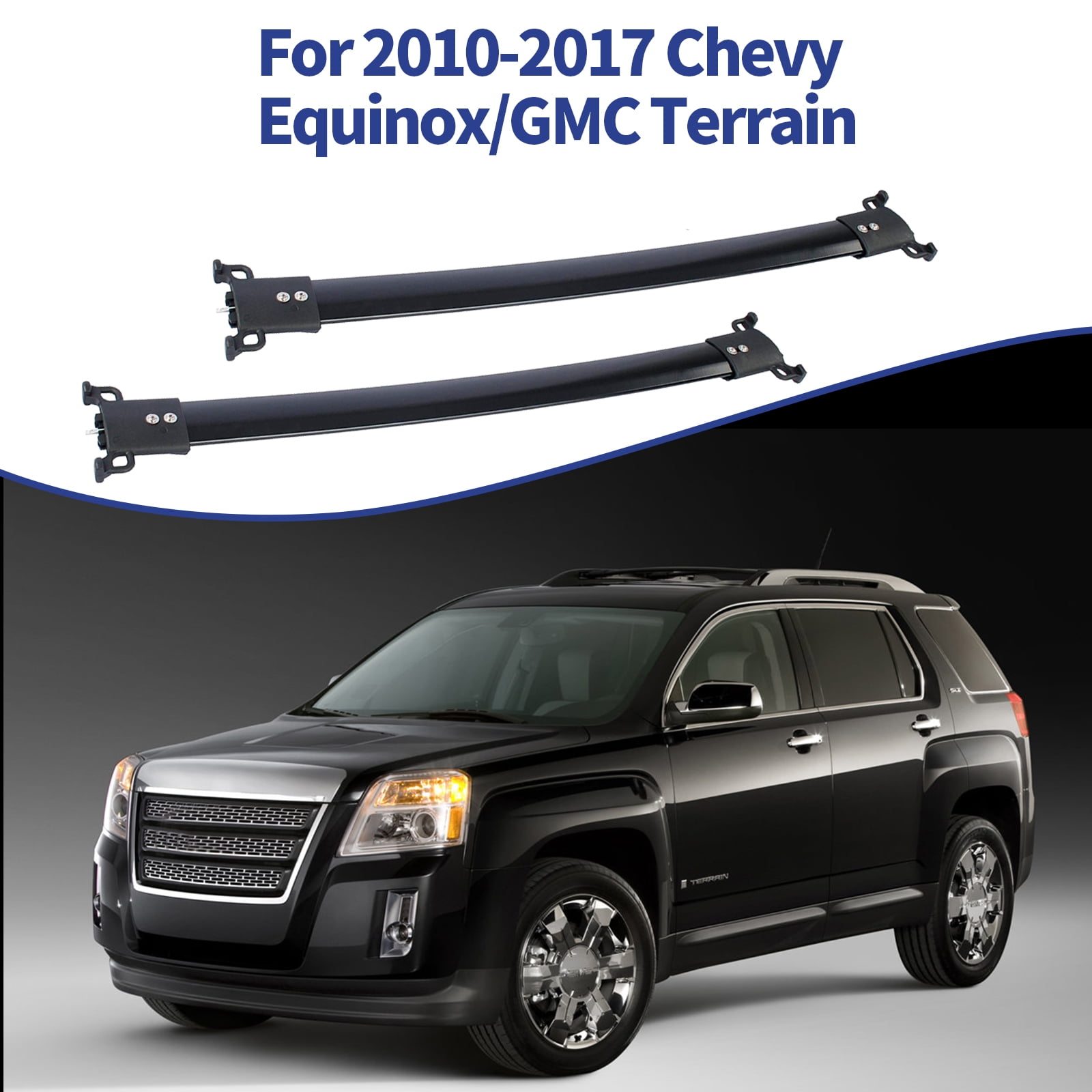 TTX Lighting Roof Rack Compatible with 20102017 Chevy Equinox/GMC Terrain,Aluminum Alloy Car