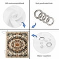 thumbnail image 5 of Bohemian Floral Waterproof Fabric Shower Curtain,Vintage Boho Retro Ethnic Tribes Waterproof Fabric Shower Curtain for Bathroom Curtains Bathtubs Hotel Shower Curtains with 12 Hooks Standard 60x72, 5 of 8