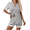 Light Gray, variant on EKOUAER Womens Button Down Pajamas Set Color Block Short Sleeve Sleepwear Summer Soft 2 Piece Lounge Sets