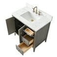 thumbnail image 5 of Vanity Art 36" Double Door Bathroom Vanity with Sink, Freestanding Storage Cabinet with Engineered Marble Top, Flip Down Tray, Drawer, and Shelf, 5 of 6