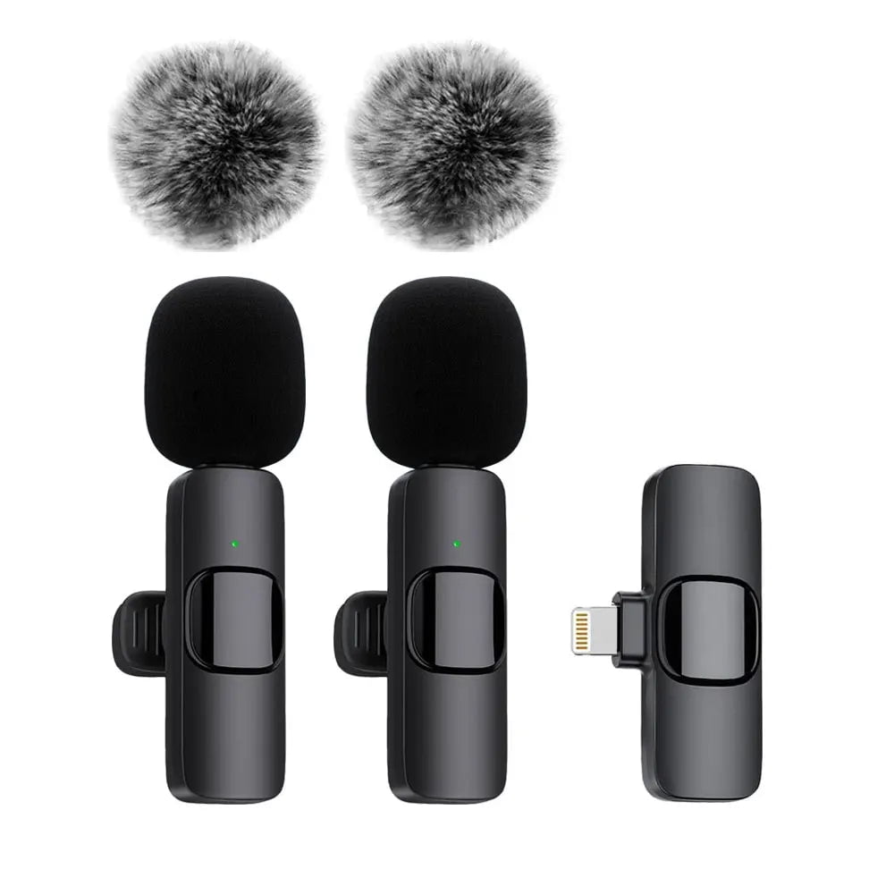 Black Mini Handheld 3.5mm Stereo Microphone For PC, Laptop, Mobile Phone - Condenser Mic
