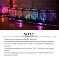 thumbnail image 3 of DS3231 Digital LED Alarm Clock Kit Large Font 6-digit Display Electronic Clock Bulk Music Spectrum Display Clock Module Multifunctional DIY Clock Featuring Time / Temperature / Date / Week /, 3 of 7