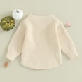 thumbnail image 7 of Okbabeha Toddler Baby Girl Boy Halloween Sweater/Romper Knit Chunky Ghost Sweaters Oversized Onesie Cute Winter Clothes, 7 of 7