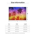 thumbnail image 5 of Yiaed Palm Trees at Sunset Print Blanket Throw Blanket Soft Cozy Flannel Blanket for Home Bed Sofa Couch Chair-50"x40", 5 of 6