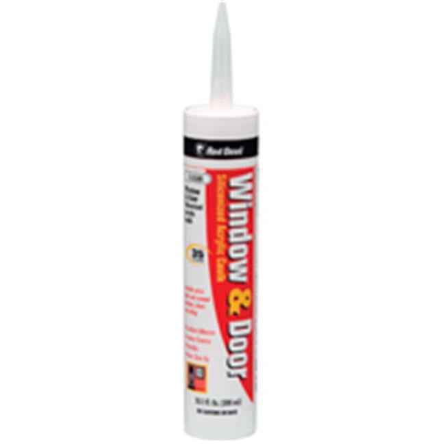 Red Devil 0848 House & Home Restore Window & Door Caulk - 5 Fl Oz, White, Siliconized Acrylic, Paintable