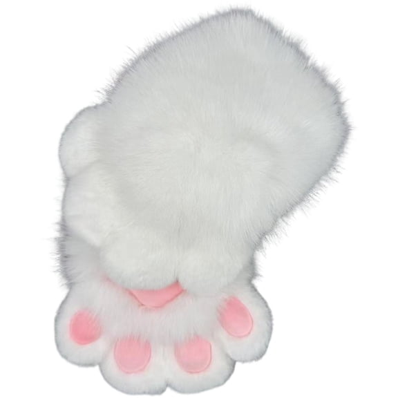 Jiibva Cat Claw Mittens Cartoon Plush Gloves for Halloween Carnival Party or Stage Performance