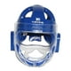 thumbnail image 3 of adultos Karate Headgear Protección para la cabeza transpirable Escudo facial Sport Head Azul Cola casco de kickboxing, 3 of 8