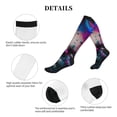 thumbnail image 5 of Lsque Modern Abstract Colorful Skull B Pattern Sport Compression Socks for Men & Women 15-20 mmHg Knee High Nurse Pregnant Running Medical and Travel Athletic, 5 of 6