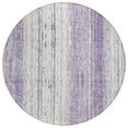 thumbnail image 2 of Addison Rugs Chantille Indoor/Outdoor Transitional Stripes Purple Washable Round Rug, 8' x 8', 2 of 6