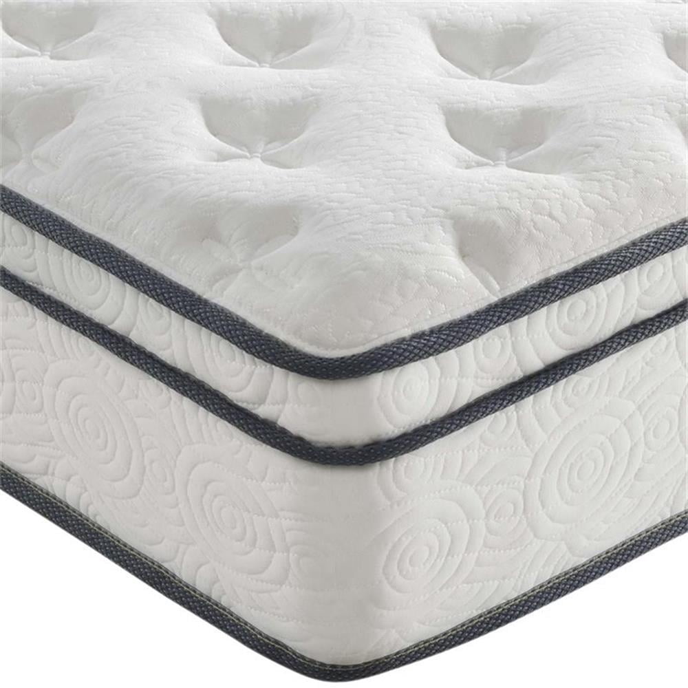 Pemberly Row 10" Innerspring and Foam Twin XL Mattress in White