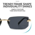 thumbnail image 5 of Fashionable Frameless Metal Sunglasses with Polarized Color-Changing Lenses for Driving Fishing Running, 5 of 8