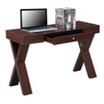 thumbnail image 3 of Convenience Concepts Newport 30 in. Tall 1 Drawer Desk, Mahogany, All Ages, 3 of 6