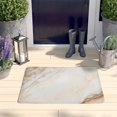 thumbnail image 2 of White Gold Marble Pattern Flannel Non Slip Door Rugs,Washable Door Mats Indoor,Decorative Door Mats,Dirt-Resistant and Absorbent Doormat for Entrance,Bedroom,Kitchen,Bathroom,31.5x17in(80x43cm), 2 of 4