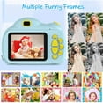 thumbnail image 3 of 2021 New Kids Selfie Camera, Kids Toys for Girls Age 3-12, Children Digital Cameras 1080P 2.4 Inch Toddler Video Best Birthday Gift for 3-12 Age Girls Boys, 32GB SD Card, 8MP Dual Cameras, Q15260, 3 of 7