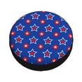 thumbnail image 4 of PUREYAH Blue Stripes Flag Day Rv Spare Tire Cover, Wheel Covers Protectors Universal Fit for Camping Travel Trailer Truck 17 inch, 4 of 6