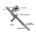 thumbnail image 3 of Auto-Stop Function Airbrush Compressor 7cc 0.3mm Dual-Action Airbrush Spray Gun For Model Cake Painting Nail Art ,User-Friendly Design, 3 of 6