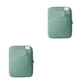 thumbnail image 4 of pitrice 1/2/3 Tablet Sleeve Bag Laptop Pouch Multi Pockets Computer Notebook Keyboard Storage Charging Cable Organizer Office Travel Green 11inch 2PCS, 4 of 6