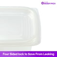 thumbnail image 5 of BUDDY PACK Reusable Food Storage Container With Lid for Meal Prep, BPA Free, Made in Korea, 50 Pack, 2 Compartments, 23 oz, 5 of 11