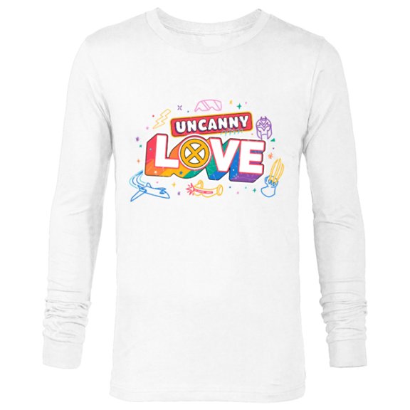Marvel X-Men Uncanny Love Rainbow Pride - Long Sleeve T-Shirt for Men - Customized-White