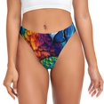 thumbnail image 1 of Balery Colorful Parrot Jungle Dream Tangas de Algodón para Mujer con Estampado – Ropa Interior Sexy, Transpirable, G-string-X-Small, 1 of 6