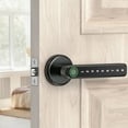 thumbnail image 5 of IRONZON Fingerprint Door Lock F190 Black Keyless Entry with Handle, 5 of 7