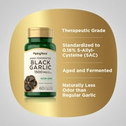 Black Garlic Supplement 1500mg | 60 Capsules | Aged and Fermented | Non-GMO, Gluten Free | By Piping Rock