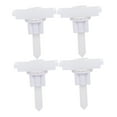 thumbnail image 4 of WHAMVOX White ABS Toilet Seat Hinge Fixing Kit with 4 Sets Useful for Replacing Broken Bolts Screw Kits, 4 of 8