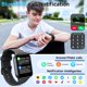 thumbnail image 2 of Reloj inteligente Hingso de 1.8 pulgadas para Android y iPhone con Alexa IP68, color negro, 2 of 8