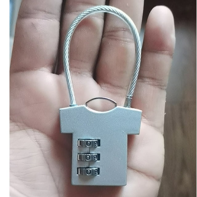 Candado de combinación ANGGREK de 3 dígitos portátil Aleación de zinc 37 x 39 x 9 mm
