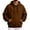 Coffee, variant on UDAUDU Men's Oversized Hoodie Pullover Soft Fleece Drawstring Hooded Sweatshirt with Front Kangaroo Pocket for Casual Daily Wear S