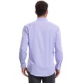 thumbnail image 3 of DARING DIVA Men's Plaid Long Sleeved Button Down Houndstooth Dress Shirts XL Light Purple, 3 of 6