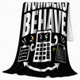 thumbnail image 2 of I Make Numbers Behave Calculator in Funny Accountant Typography Style for Accountants, Flexing Number Scene, Cozy Flannel Blanket for Office and Bedroom, Appreciation Gift, Clever Home Decor, 2 of 9