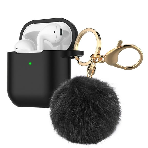 SHCKE AirPods Case Silicone Protective Covers Skin for Airpod 2/ AirPod 1 Cases with Keychain Accessories, AirPods Case Cover for Apple Airpod Case 2nd &1st & 3rd Generation