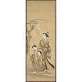 thumbnail image 3 of Kubo Shunman 11x24 Black Modern Framed Museum Art Print Titled - Woman and Two Children (Early 1900s), 3 of 5