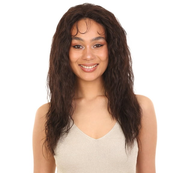 LUXLUXE Bianca 22-inches 100% Human Hair 3½"×13 HD Lace Wig, Heat Resistant Fiber, Multiple Color Option (NATURAL)