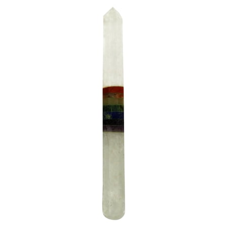 Harmonize Seven Chakra Multistone Massage Wand Spiritual Healing Energy Generator Reiki Gemstones