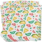 fun, fiesta style 12in deli paper 250 ct. greaseproof, microwave-safe mexican themed tissue great for burrito wrappers or nacho basket liners. southwest party supplies for cinco de mayo celebration