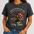 thumbnail image 2 of Veteran Of The United States Army 1776-2026 Shirt, USA 250th Anniversary Patriotic Veteran T Shirt, Military Boots American Flag Graphic Tee, 2 of 6