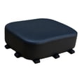 thumbnail image 3 of Cómodo cojín para asiento trasero de bicicleta con esponja de látex gruesa y tres correas de seguridad Negro, 3 of 8