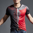 thumbnail image 4 of Camisetas para hombre, ropa de calle, camisetas para hombre, venta al por mayor, lisas, a rayas, hip hop, tallas grandes, alfabeto, Y2k, elegantes, para fiestas, informales, 4 of 5