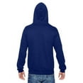 thumbnail image 2 of The Fruit of the Loom Adult 72 oz Sofspun Full-Zip Hooded Sweatshirt - ADMIRAL BLUE - 2XL, 2 of 2