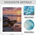 thumbnail image 3 of Diamond Art Kits for Adults - 5d Sea Turtle Sunset Beach Beauty Diamond Painting for Adults, Diamond Art for Adults Beginners, Diamond Painting Kits for Adults for Home Wall Decor, 3 of 7