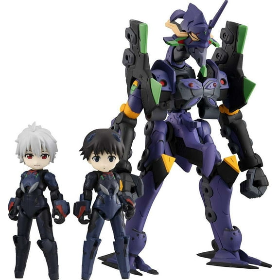 Megahouse: Evangelion: New Theatrical Edition - Desktop Army Shinji Ikari, Kaworu Nagisa and EVA-13