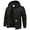 Black, variant on Men's Winter Hooded Active Jacket Warm Quilted-Lined Cotton Insulated Casual Outdoor Workwear Coat