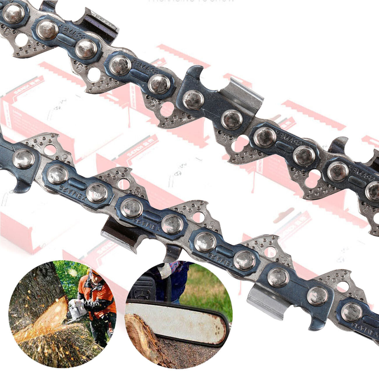 Greenworks 14" Chainsaw Chain Blade 2 Pack 3/8LP 52DL .050 Electric