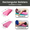thumbnail image 2 of Sol Living Yoga Bolster Pillow Rectangular Meditation Cushion Cotton Meditation Accessories for Restorative Yoga Meditation Pillow Yoga Pillow Firm Body Pillow Bolster Pillow for Legs Removable Cover, 2 of 6