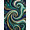Blue, Pattern 9, variant on ODIKA 6' x 9' Machine Washable Non-Slip Area Rug, abstract moire High Traffic Rug, Blue, 1306414
