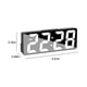 thumbnail image 3 of Reloj despertador digital LED simple con pantalla digital grande, moderno, con múltiples configuraciones, para escritorio, mesita de noche, estudio, cocina, espejo, reloj despertador digital, 3 of 6