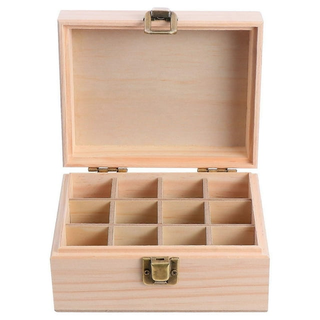 Essential Oil Box Wood Essential Oil Carrying Case Aromatherapy Bottle Organizer