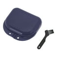 thumbnail image 1 of Unique Bargains 1 Set Braces Box with Brush Mini Braces Storage Box Dark Blue, 1 of 5